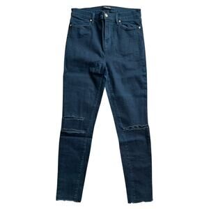 J Brand Blue Mercy Mid-Rise Cropped Skinny Leg Jeans, US29